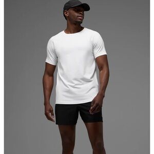 Alo Yoga Vapor Crewneck Short Sleeve Tee | Large | White